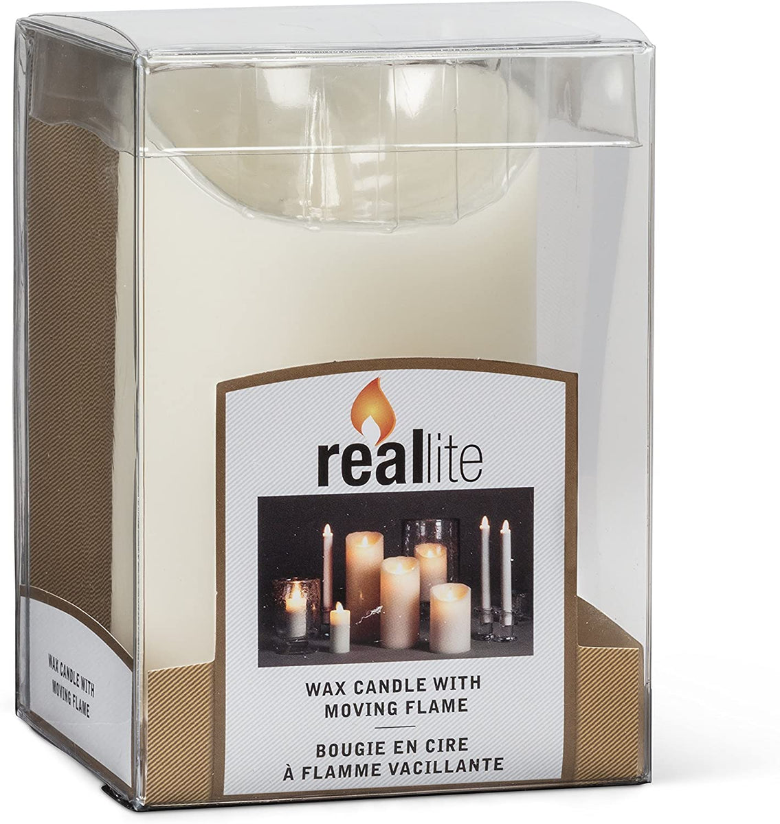 Reallite Candles(Flameless) Battery Operated Candle with moving flam