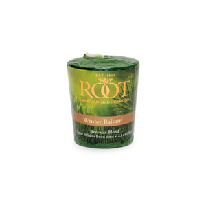 Root candle-7" Timberline ,Grecian/Travel Tin/Votive