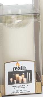 Reallite Candles(Flameless) : Battery Operated Candle with moving flame
