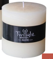 Twilight Rustic Pillars Candles /Square Chunky Pillar/Scented Pillar