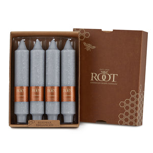Root candle-7" Timberline ,Grecian/Travel Tin/Votive